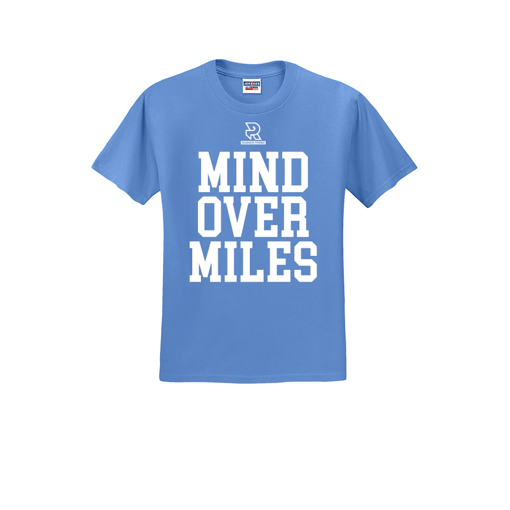 MIND OVER MILES (White) - Short Sleeve Cotton Tee
