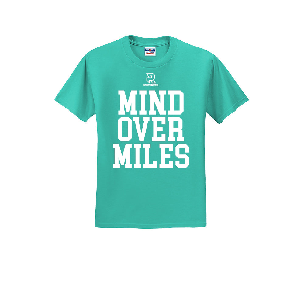 MIND OVER MILES (White) - Short Sleeve Cotton Tee