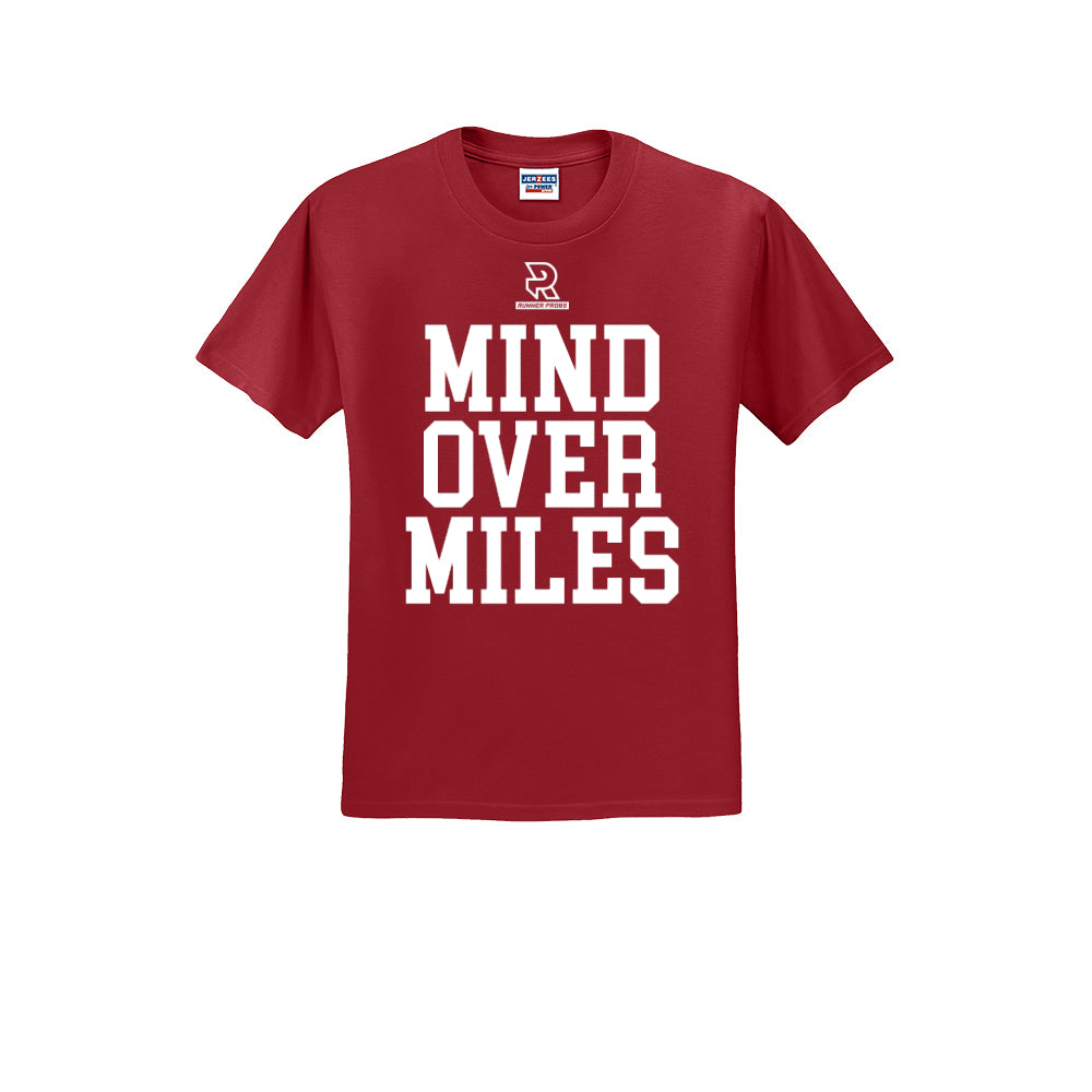 MIND OVER MILES (White) - Short Sleeve Cotton Tee