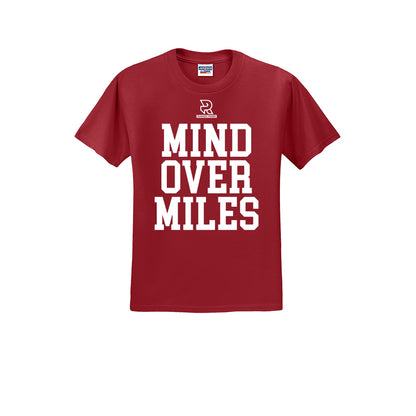 MIND OVER MILES (White) - Short Sleeve Cotton Tee
