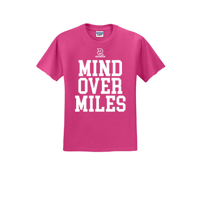 MIND OVER MILES (White) - Short Sleeve Cotton Tee