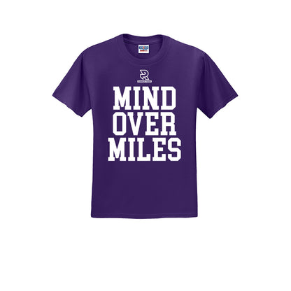 MIND OVER MILES (White) - Short Sleeve Cotton Tee