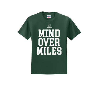 MIND OVER MILES (White) - Short Sleeve Cotton Tee