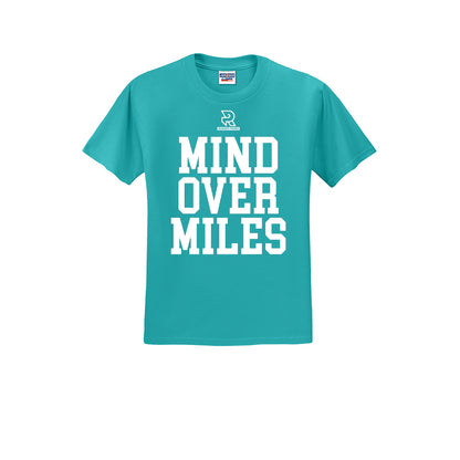 MIND OVER MILES (White) - Short Sleeve Cotton Tee