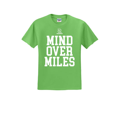 MIND OVER MILES (White) - Short Sleeve Cotton Tee