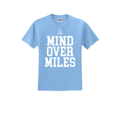 MIND OVER MILES (White) - Short Sleeve Cotton Tee