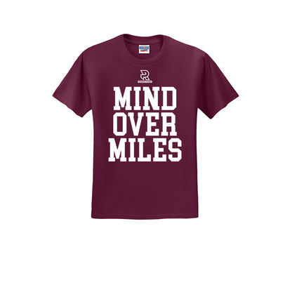 MIND OVER MILES (White) - Short Sleeve Cotton Tee