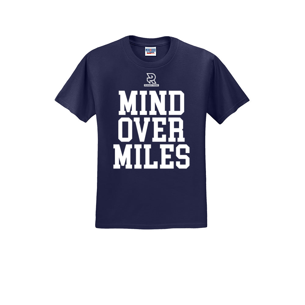 MIND OVER MILES (White) - Short Sleeve Cotton Tee