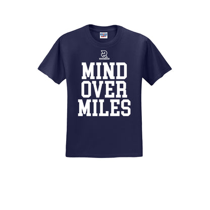 MIND OVER MILES (White) - Short Sleeve Cotton Tee