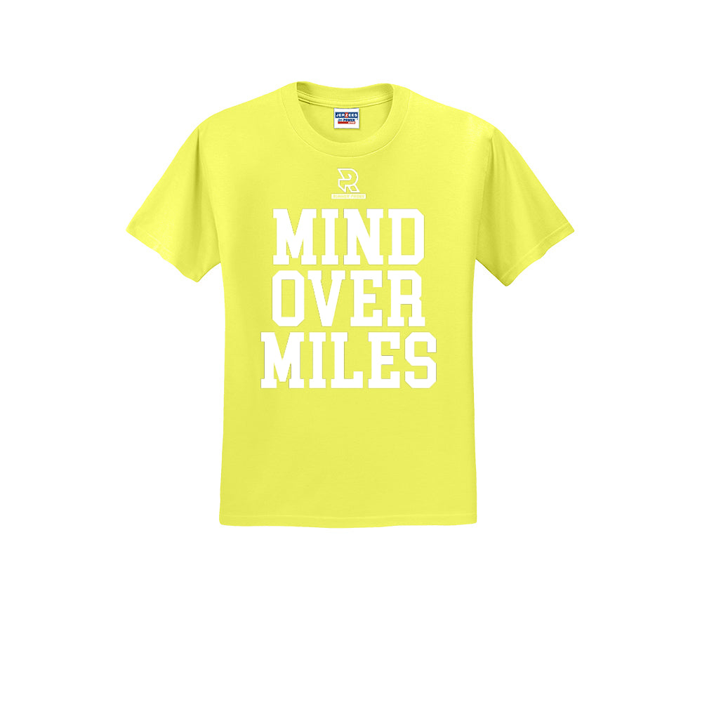 MIND OVER MILES (White) - Short Sleeve Cotton Tee