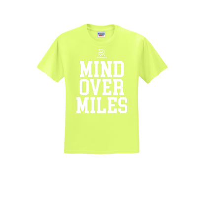 MIND OVER MILES (White) - Short Sleeve Cotton Tee