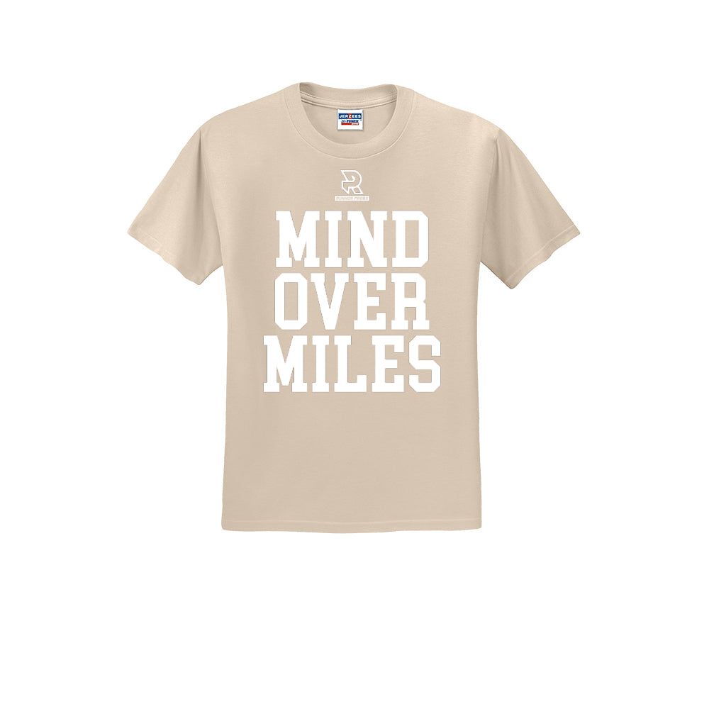 MIND OVER MILES (White) - Short Sleeve Cotton Tee