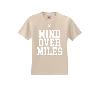 MIND OVER MILES (White) - Short Sleeve Cotton Tee