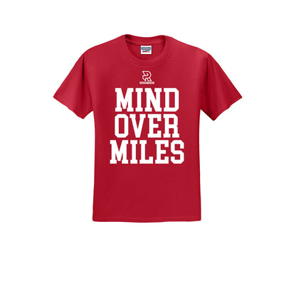 MIND OVER MILES (White) - Short Sleeve Cotton Tee