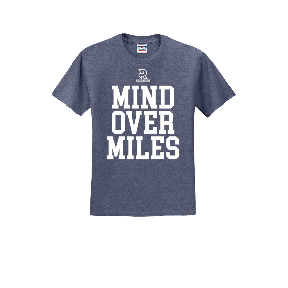 MIND OVER MILES (White) - Short Sleeve Cotton Tee