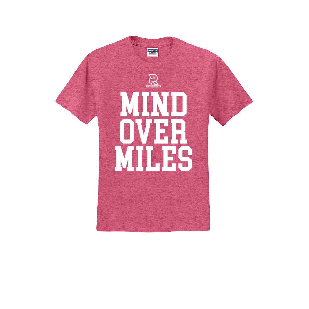 MIND OVER MILES (White) - Short Sleeve Cotton Tee