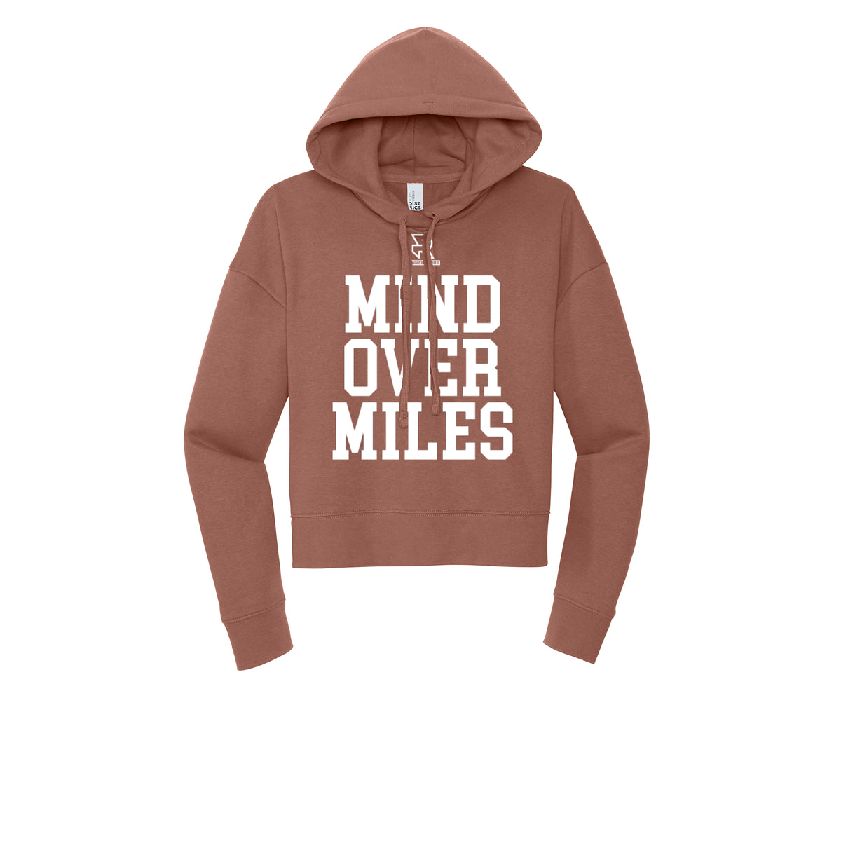 MIND OVER MILES (White) - Womens Fleece Hoodie