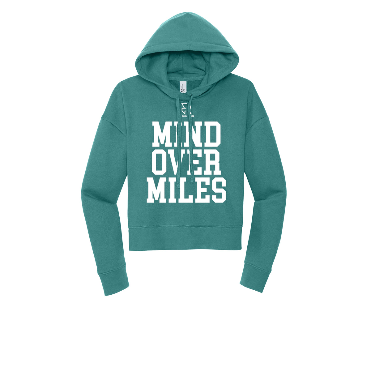 MIND OVER MILES (White) - Womens Fleece Hoodie