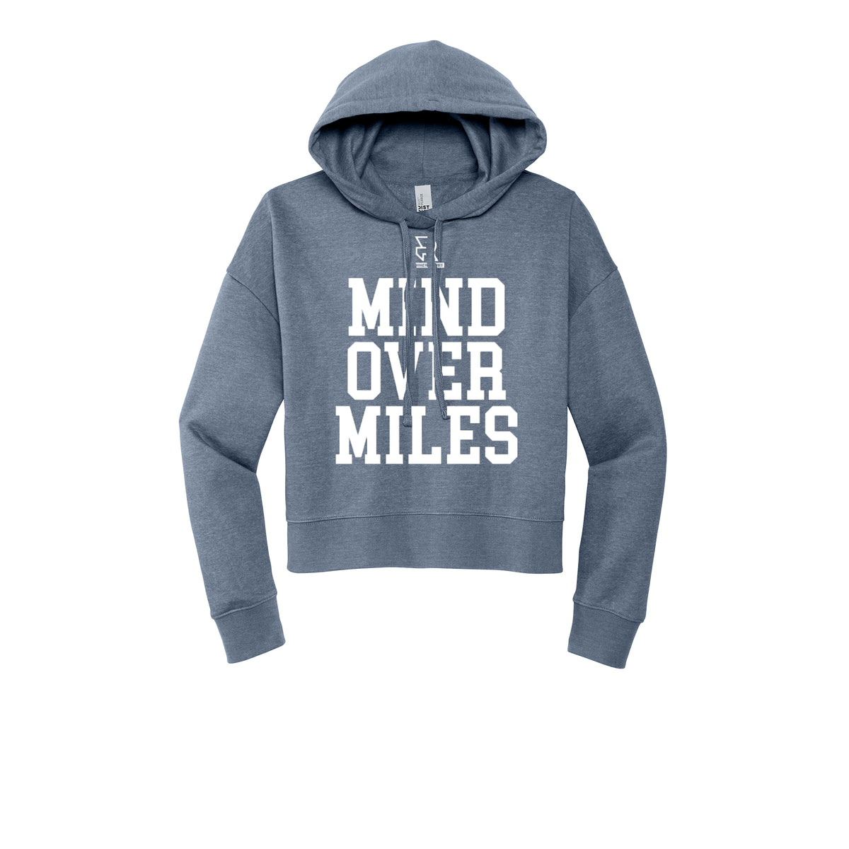 MIND OVER MILES (White) - Womens Fleece Hoodie