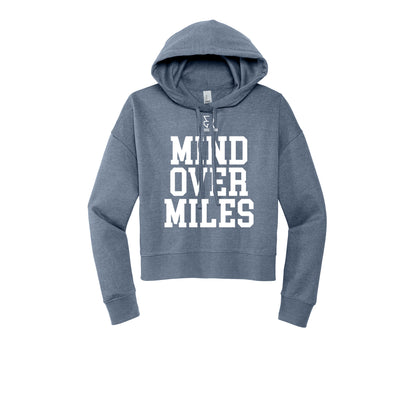 MIND OVER MILES (White) - Womens Fleece Hoodie