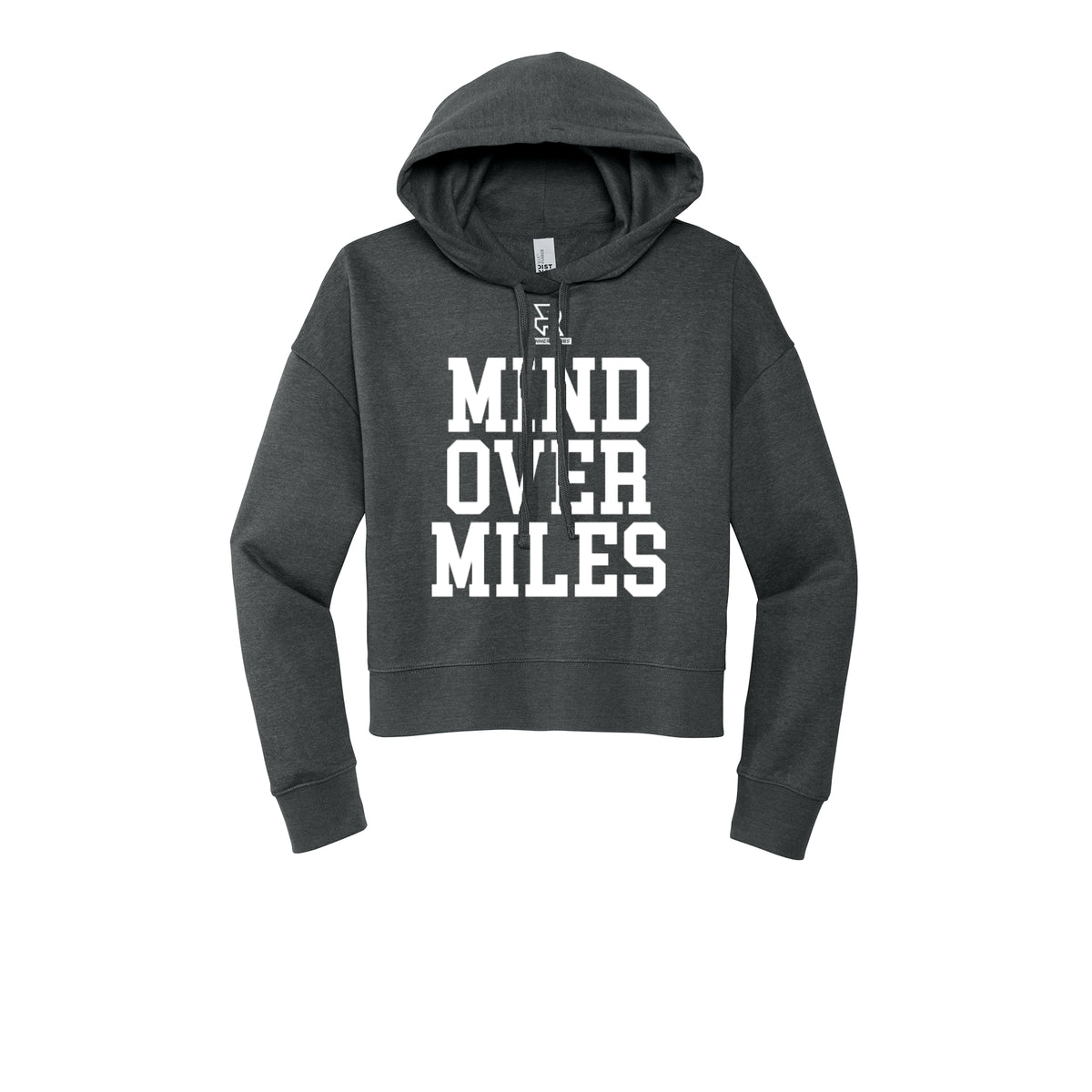 MIND OVER MILES (White) - Womens Fleece Hoodie