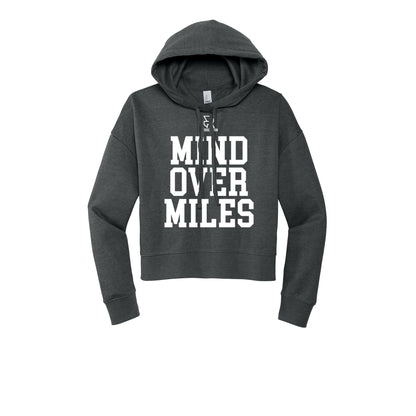 MIND OVER MILES (White) - Womens Fleece Hoodie