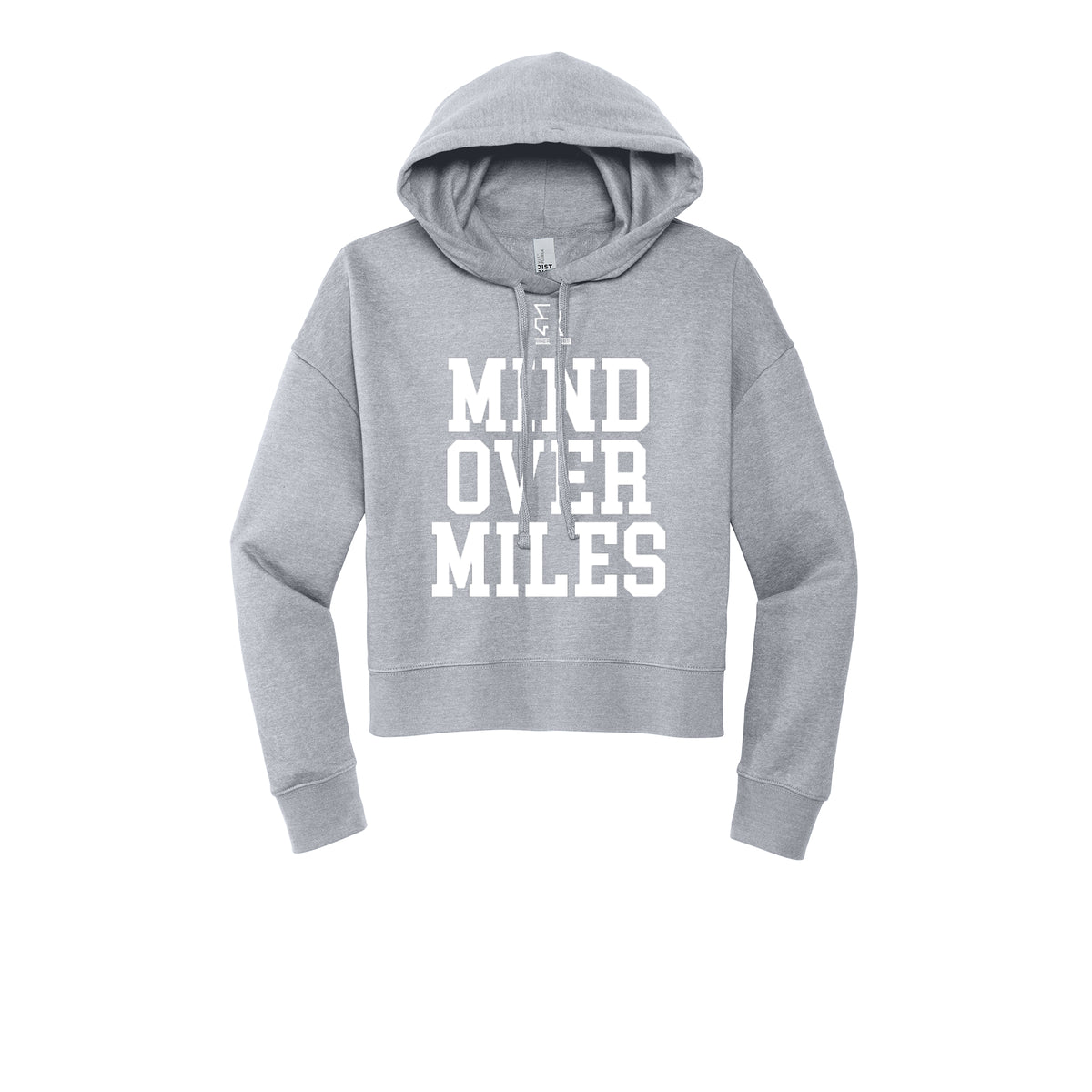 MIND OVER MILES (White) - Womens Fleece Hoodie