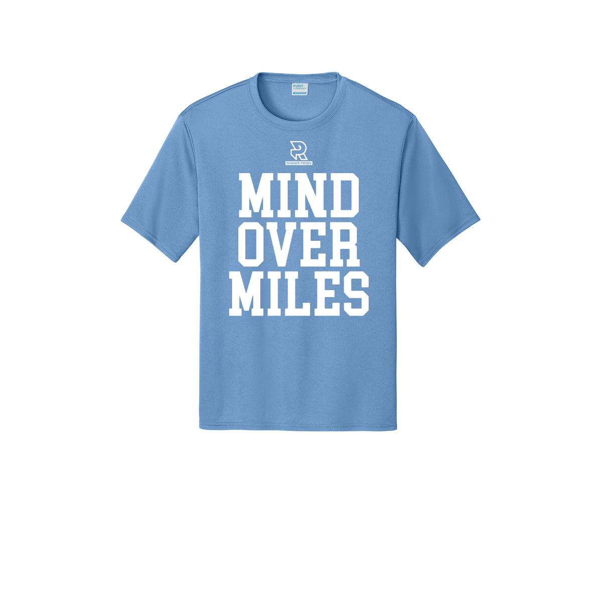 MIND OVER MILES (White) - Short Sleeve Performance Tee