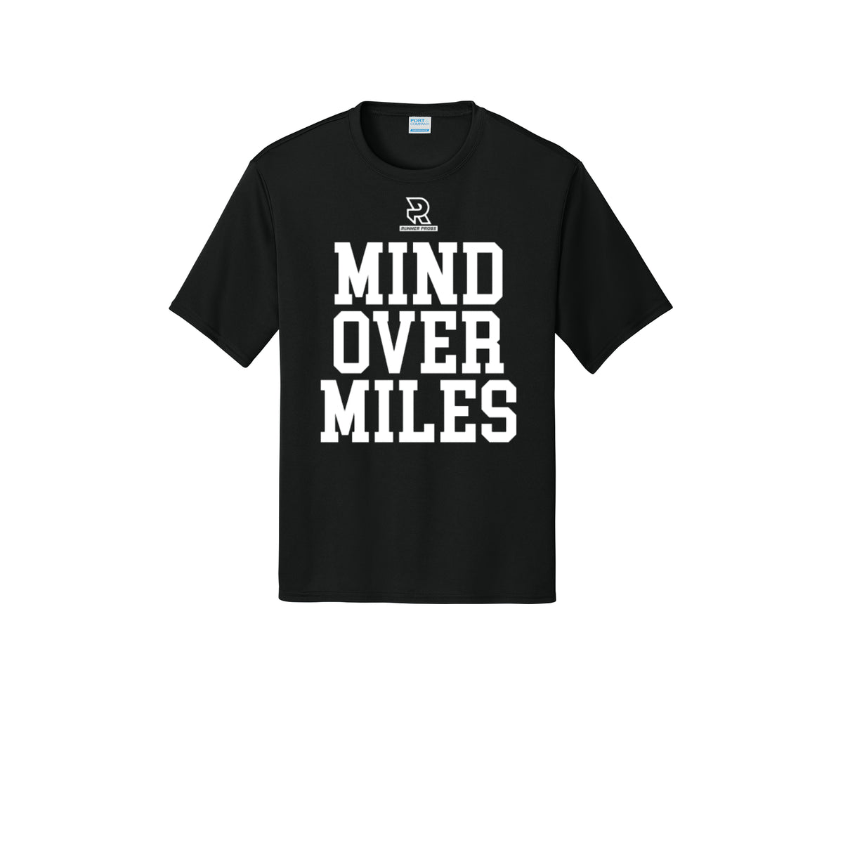 MIND OVER MILES (White) - Short Sleeve Performance Tee