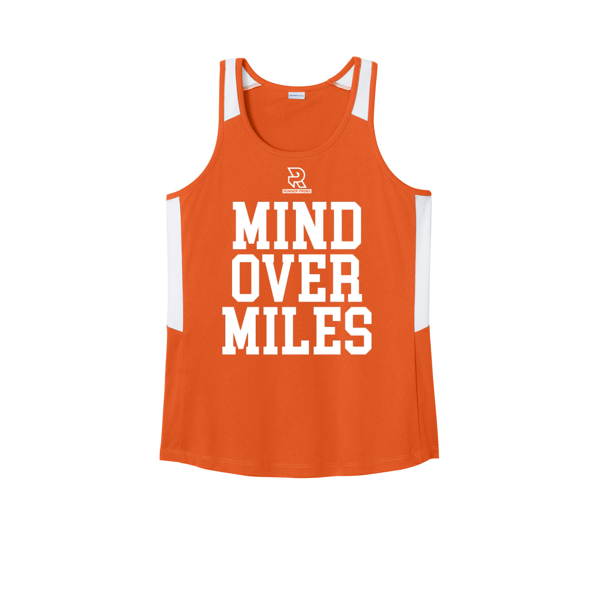MIND OVER MILES (White) - Womens Club Track Tank