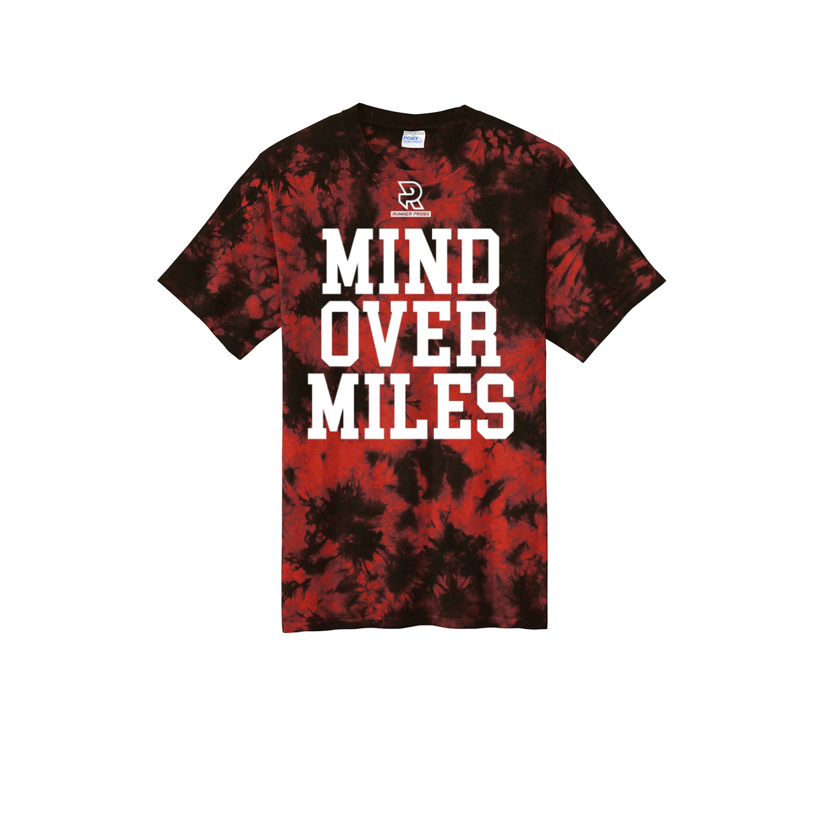 MIND OVER MILES (White) - Short Sleeve Tie Dye Cotton Tee