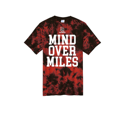 MIND OVER MILES (White) - Short Sleeve Tie Dye Cotton Tee