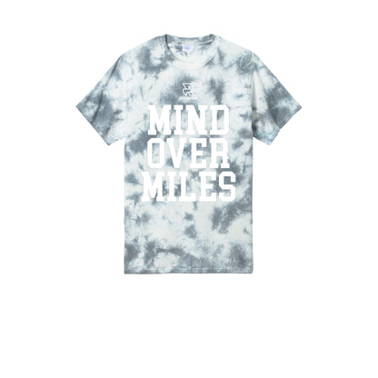 MIND OVER MILES (White) - Short Sleeve Tie Dye Cotton Tee