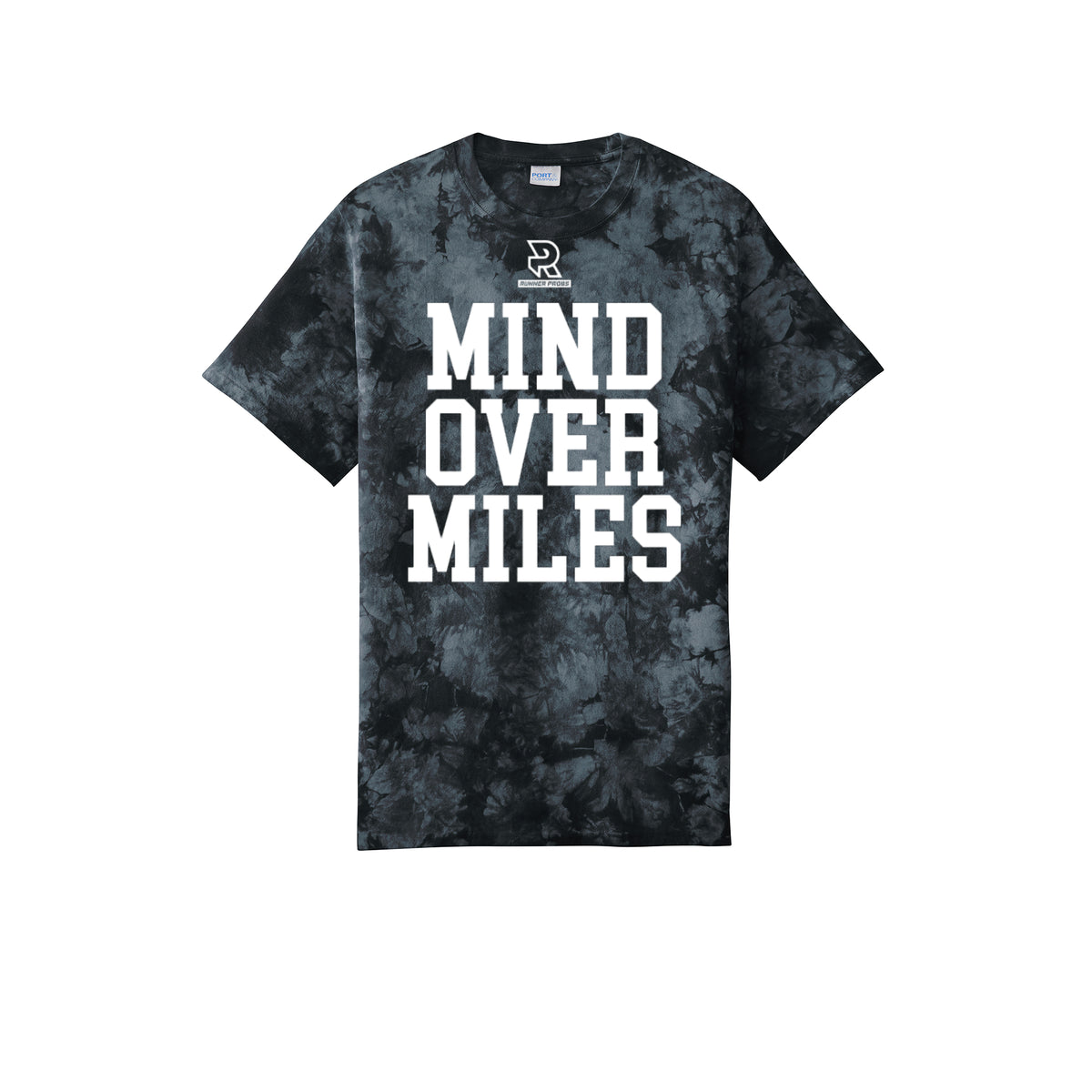 MIND OVER MILES (White) - Short Sleeve Tie Dye Cotton Tee