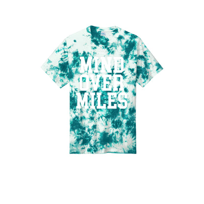 MIND OVER MILES (White) - Short Sleeve Tie Dye Cotton Tee