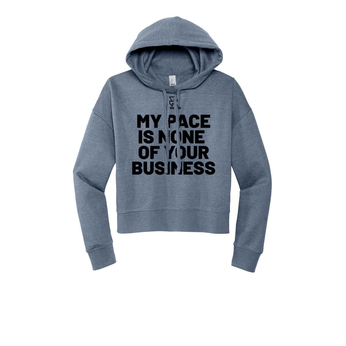 MY PACE IS NONE OF YOUR BUSINESS (Black) - Womens Fleece Hoodie