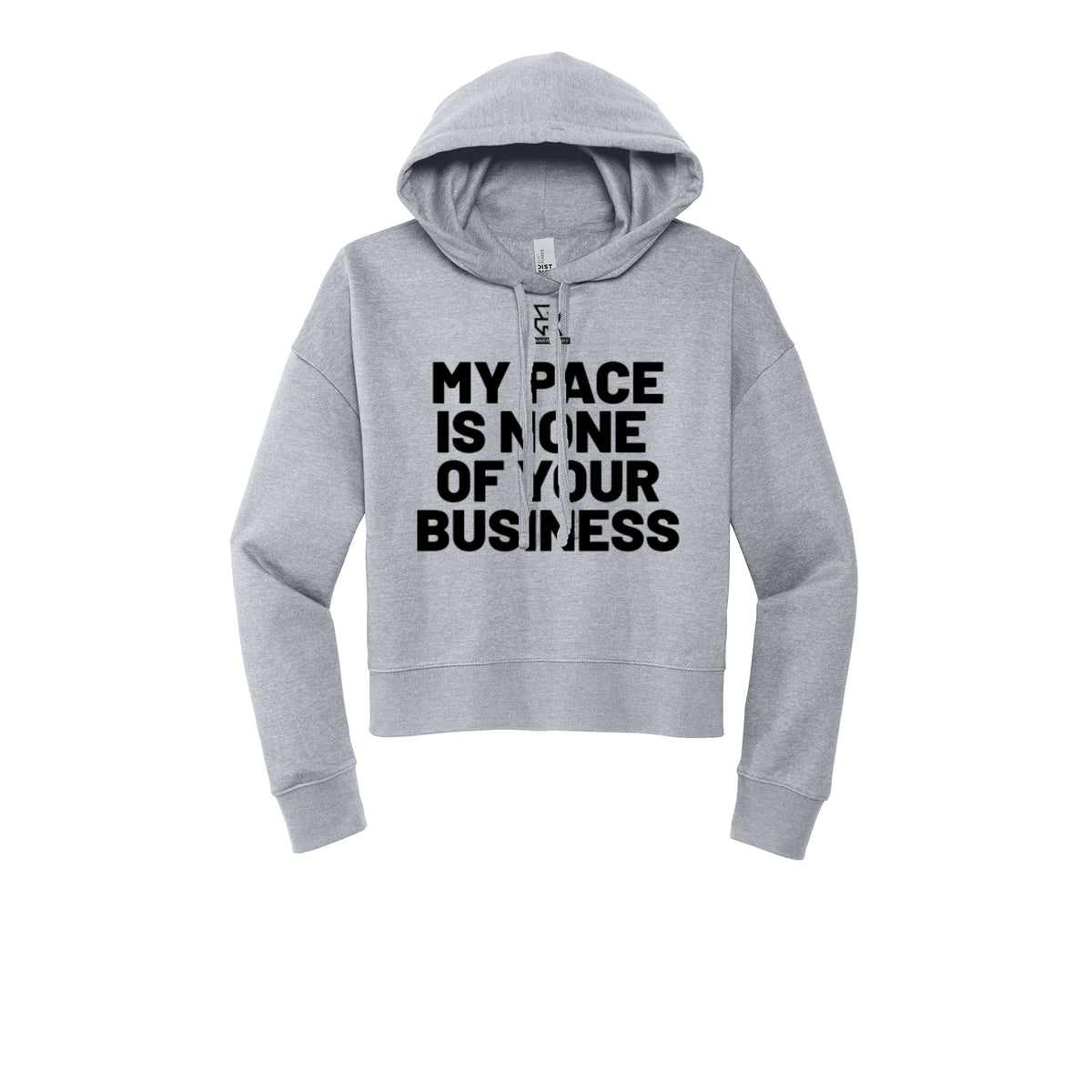 MY PACE IS NONE OF YOUR BUSINESS (Black) - Womens Fleece Hoodie