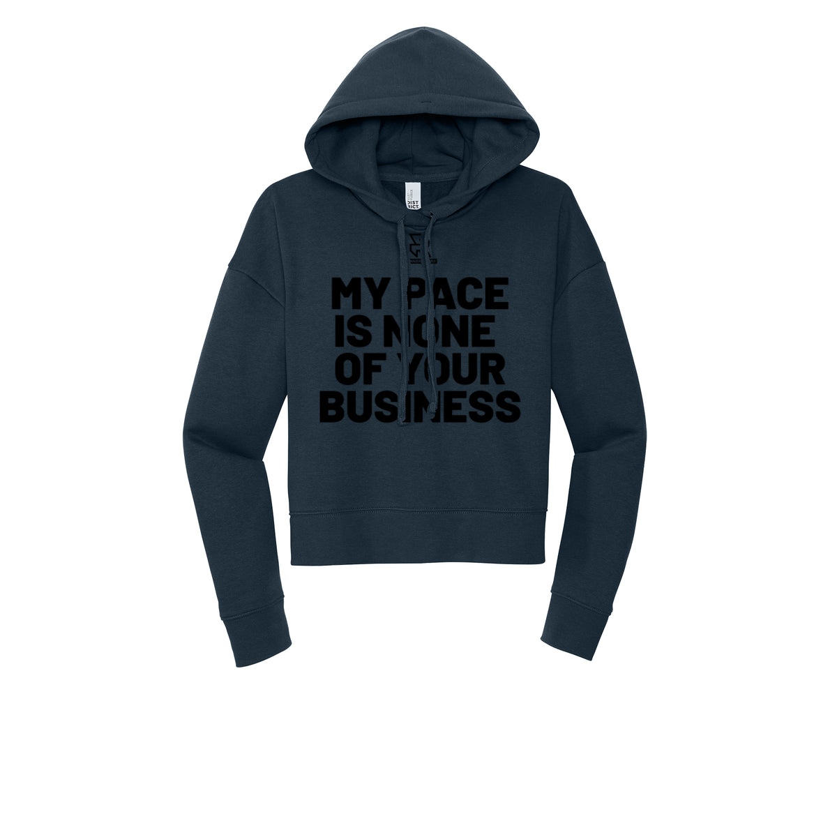 MY PACE IS NONE OF YOUR BUSINESS (Black) - Womens Fleece Hoodie