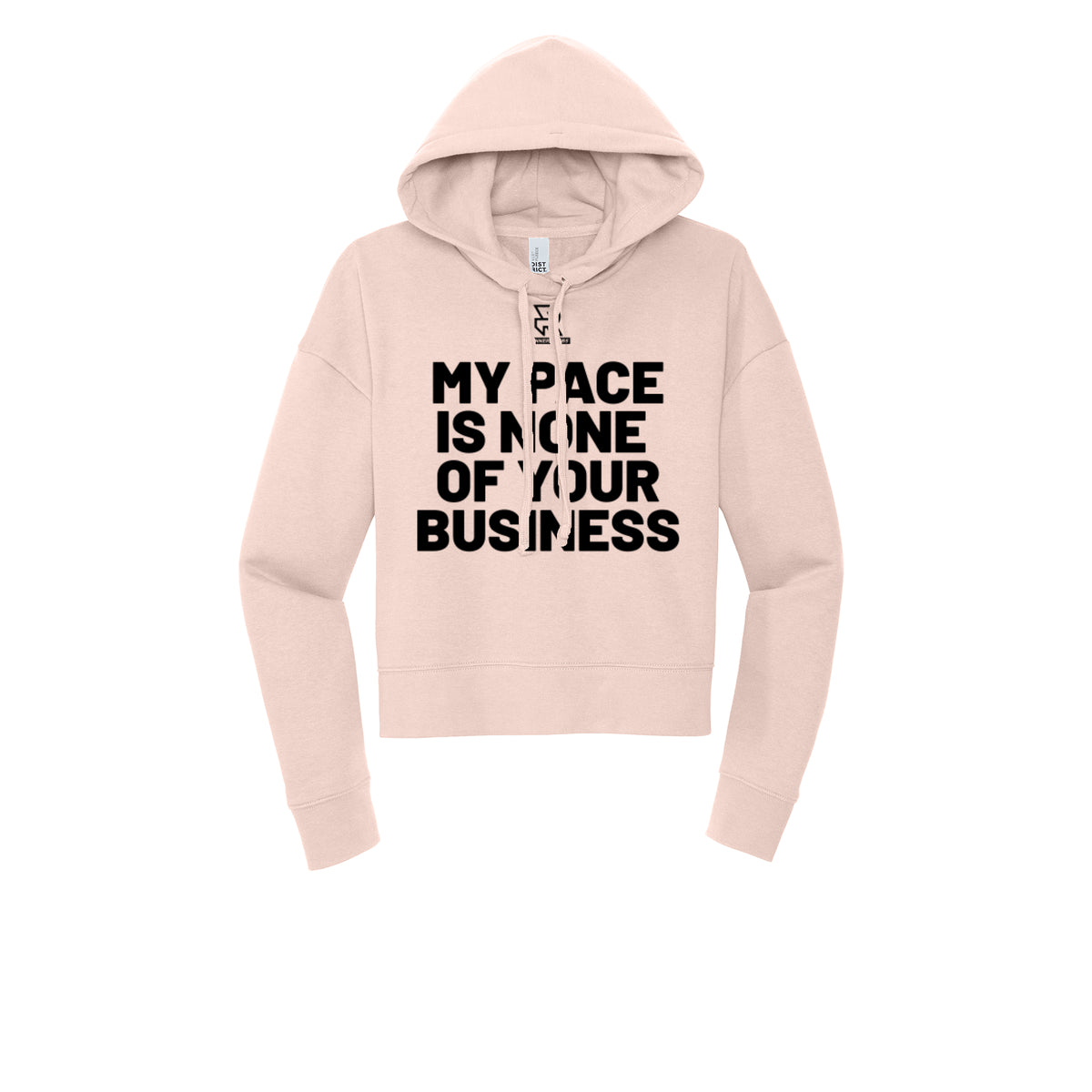 MY PACE IS NONE OF YOUR BUSINESS (Black) - Womens Fleece Hoodie