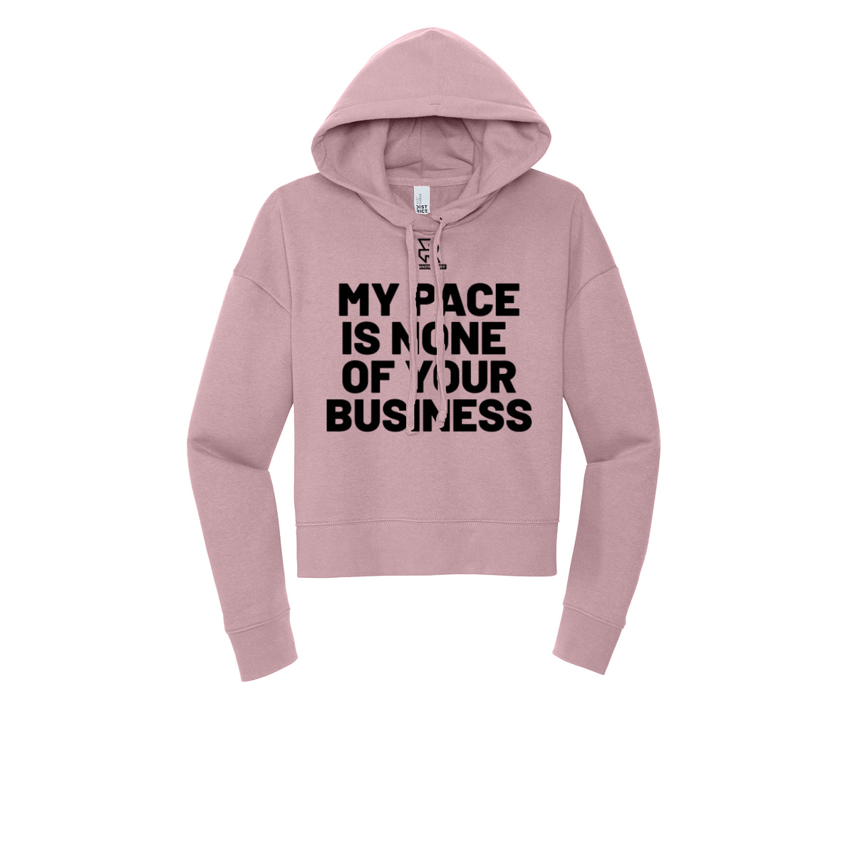 MY PACE IS NONE OF YOUR BUSINESS (Black) - Womens Fleece Hoodie