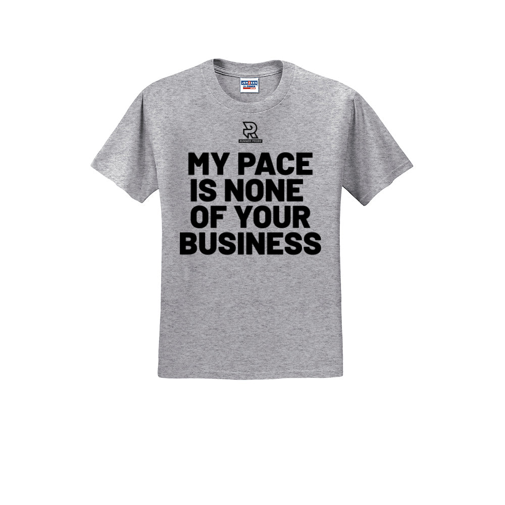 MY PACE IS NONE OF YOUR BUSINESS (Black) - Short Sleeve Cotton Tee