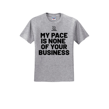 MY PACE IS NONE OF YOUR BUSINESS (Black) - Short Sleeve Cotton Tee