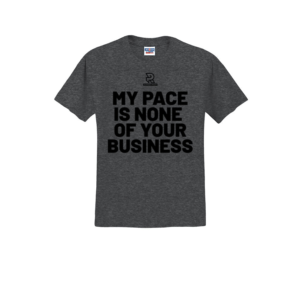 MY PACE IS NONE OF YOUR BUSINESS (Black) - Short Sleeve Cotton Tee