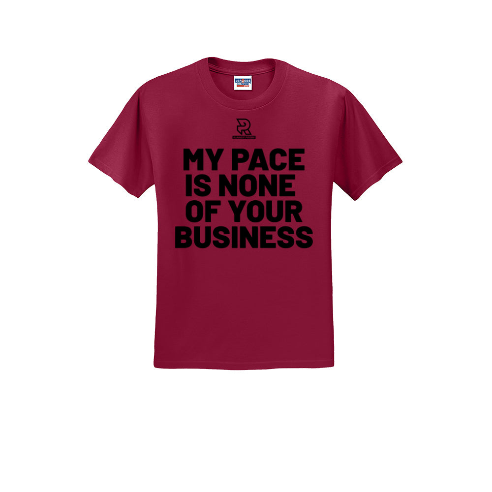 MY PACE IS NONE OF YOUR BUSINESS (Black) - Short Sleeve Cotton Tee