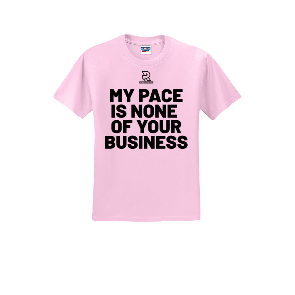 MY PACE IS NONE OF YOUR BUSINESS (Black) - Short Sleeve Cotton Tee
