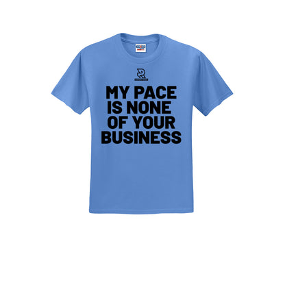 MY PACE IS NONE OF YOUR BUSINESS (Black) - Short Sleeve Cotton Tee