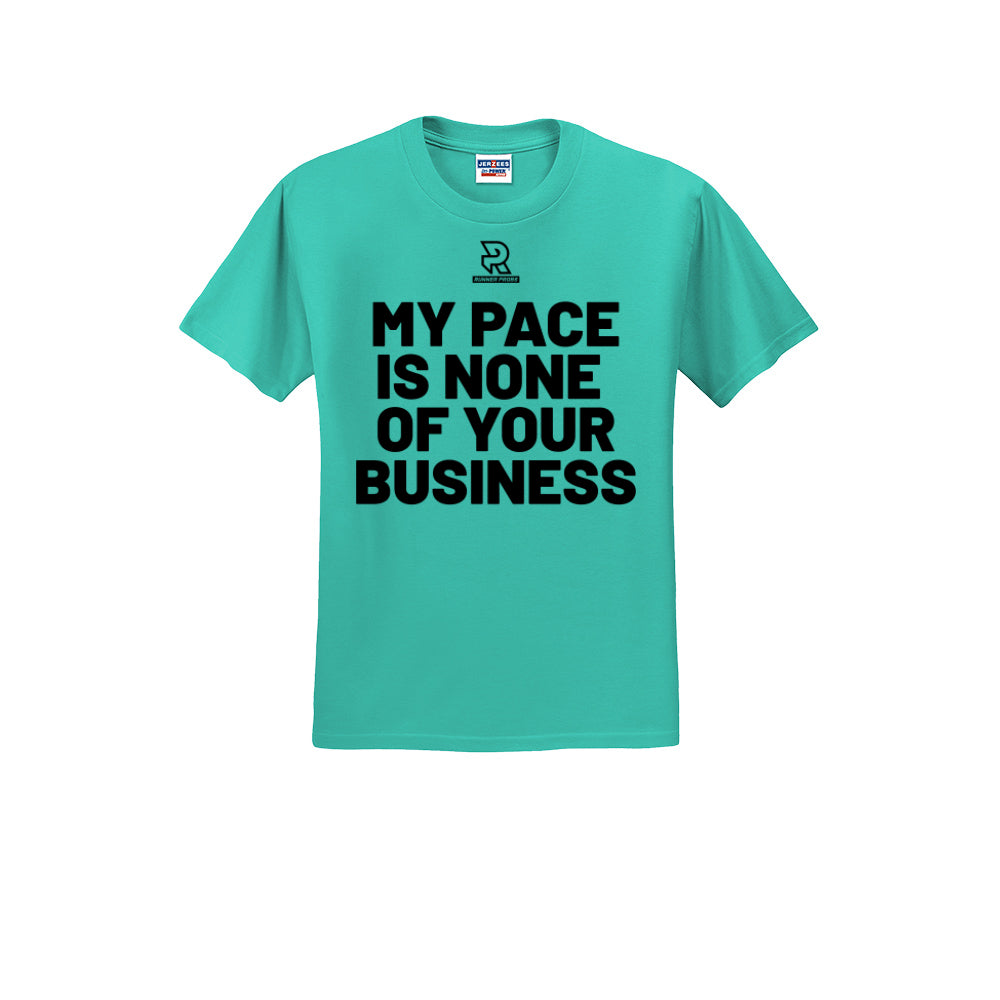 MY PACE IS NONE OF YOUR BUSINESS (Black) - Short Sleeve Cotton Tee
