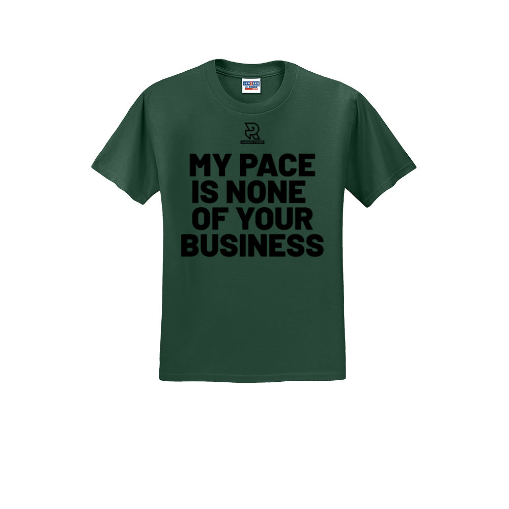 MY PACE IS NONE OF YOUR BUSINESS (Black) - Short Sleeve Cotton Tee