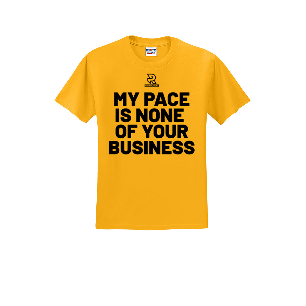 MY PACE IS NONE OF YOUR BUSINESS (Black) - Short Sleeve Cotton Tee