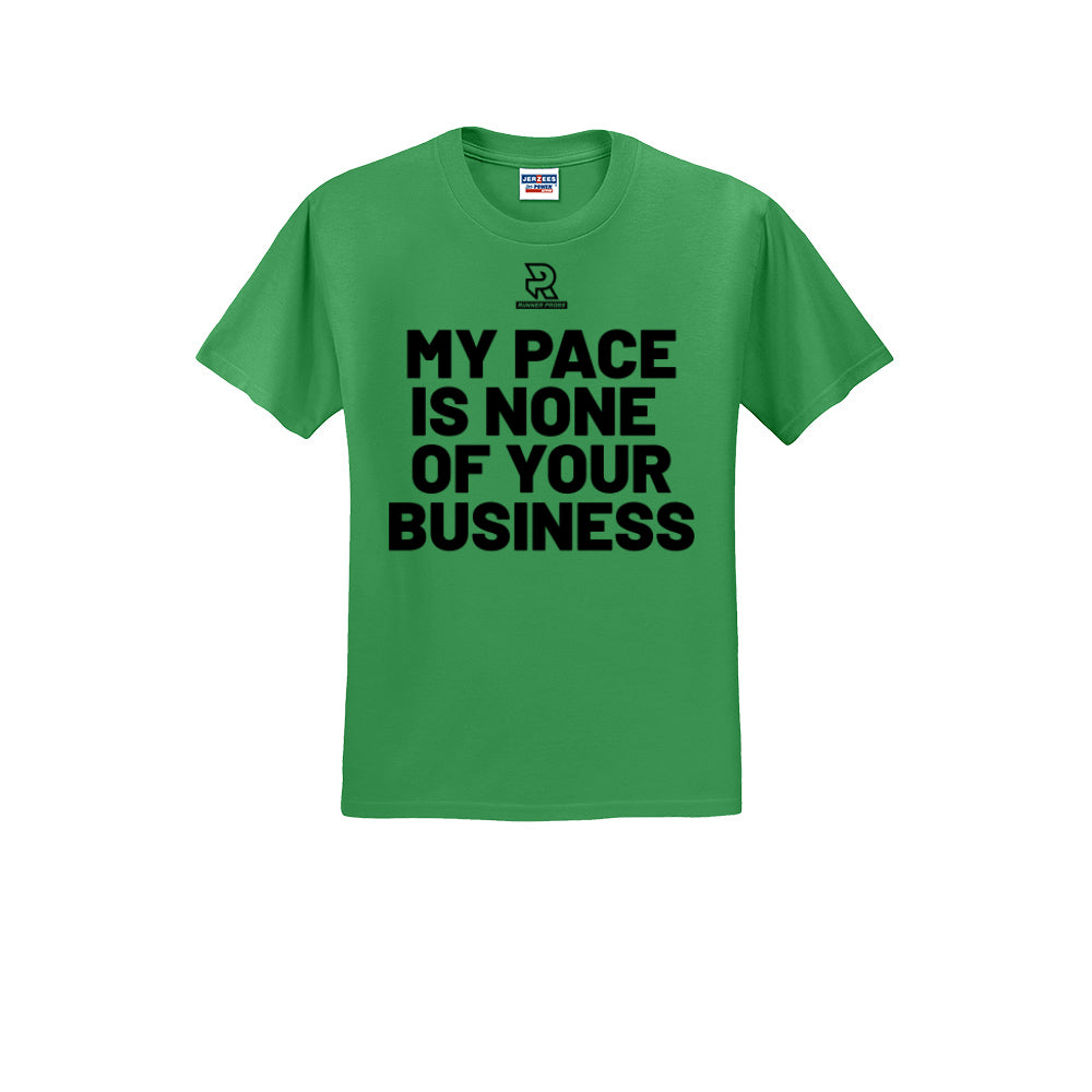 MY PACE IS NONE OF YOUR BUSINESS (Black) - Short Sleeve Cotton Tee
